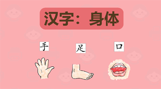 幼儿身体部位汉字学习打印资料