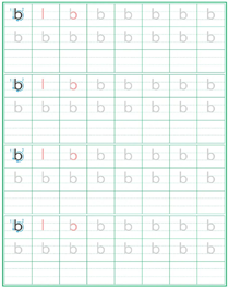 声母:b