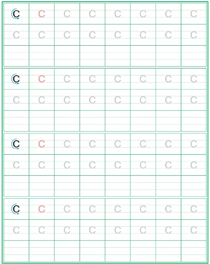 声母:c
