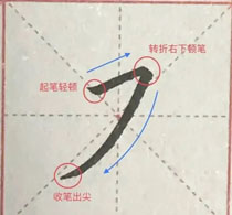 笔画认知:横撇