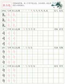 常见结构训练(42):右上包