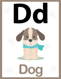 认识字母:D