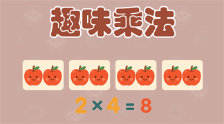 趣味乘法学习资料 - 形象化乘法概念与口诀表，通过分组和重复加法帮助6-8岁儿童理解乘法