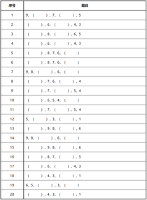 数字接龙:10-1倒序