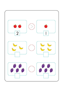 大小比较:1-10(1)