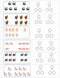 数字分解:1-10图示分解(7)