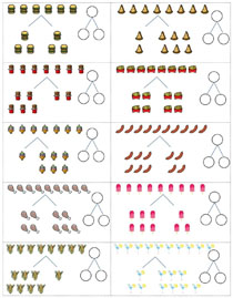 数字分解:1-10图示分解(8)