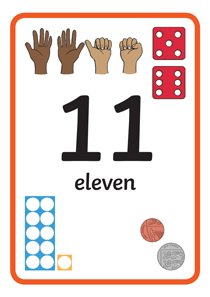 认识数字:11