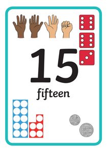 认识数字:15