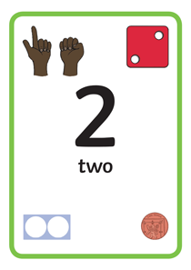 认识数字:2