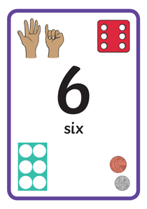 认识数字:6