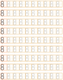 数字描红:8